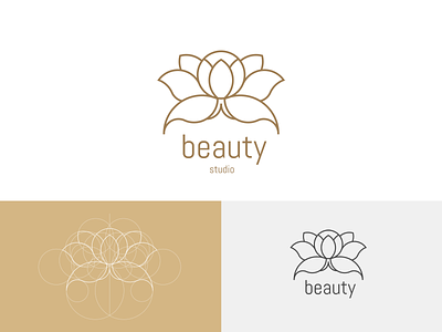 Beauty studio concept brand identity branding branding and identity branding concept branding design flowers logo logos logotype lotos visual identity