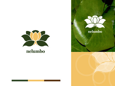 Nelumbo Natural SPA logo and visual identity