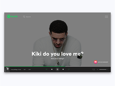 Spotify concept. design flat ui uidesign ux web webapp