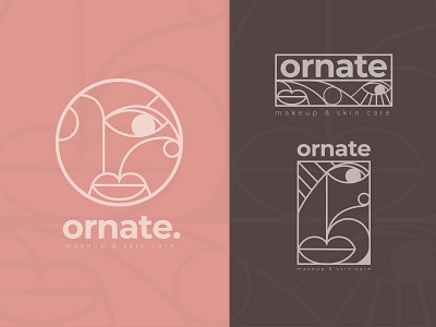 Ornate's Logo brand branding cosmetic design graphic design illustration logo makeup vector