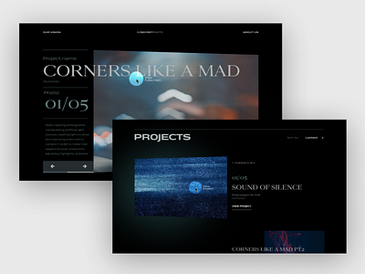 C/Secret Homepage design minimal typography ui web website