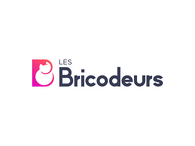 Logo - Les Bricodeurs alexandre moreira b branding bricodeurs cat gradient identity logo redesign sans serif