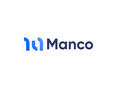 Manco - Logo blue branding driver logo management manco redesign sans serif tools