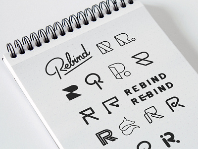 Rebind - Exploration branding communication identity logo mockup rebind sketch