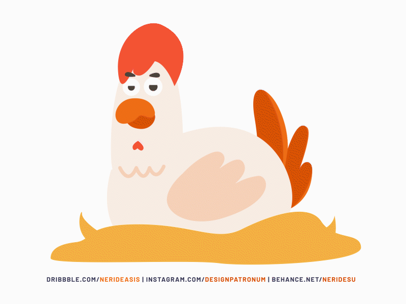 Animated Animals | Chicken 2danimation aftereffects animated animation character illustration illustrator mograph motiongraphics