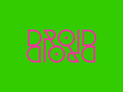 Droid On Droid branding design logo typography vector website