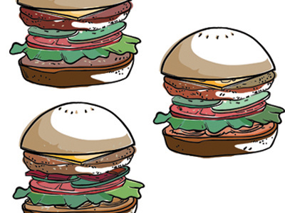 burgers burger character sketch