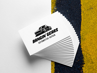 Bangin' Gears Automotive branding debut design hello illustration logo vector