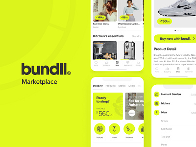 Bundll Marketplace app branding design designer interface jajadesign sydney ui ux
