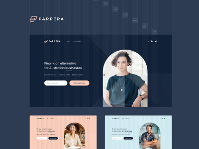 Parpera website UI by Jaja.studio branding design designer interface jajadesign logotype sydney ui uiux ux web design website