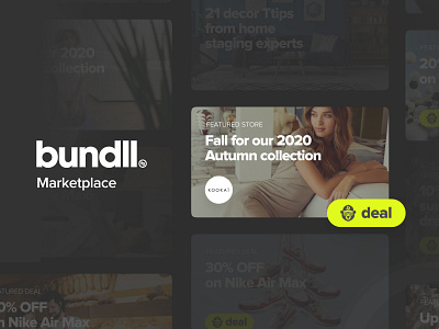 Deal Card - Bundll Marketplace app bundll card design design app design art designer fintech interface jajadesign mobile mobile app sydney ui uiux