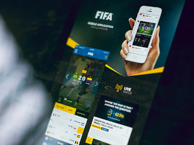 Fifa Mobile App concept approach - UI design