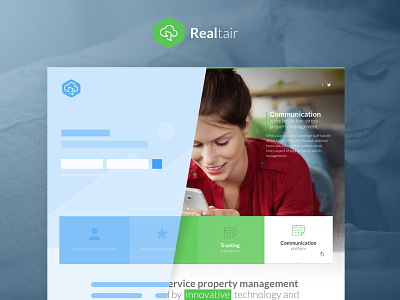 Ui design "Realtair" design estate freelancer home page interface landing page mockup realtair sydney ui ux wirefralme