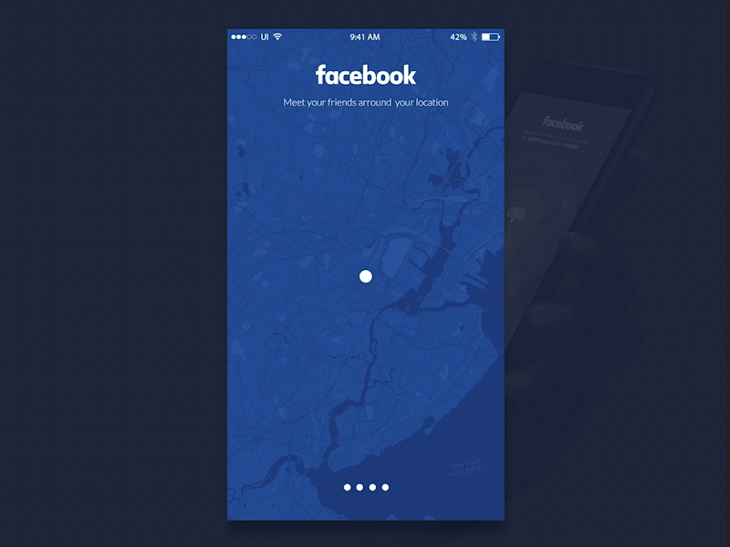 Facebook, let’s meet up - Search view app concept design designer facebook gif interface mobile sydney ui ux