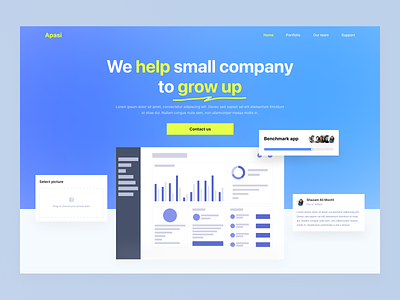 Agency Landing Page Hero - Exploration