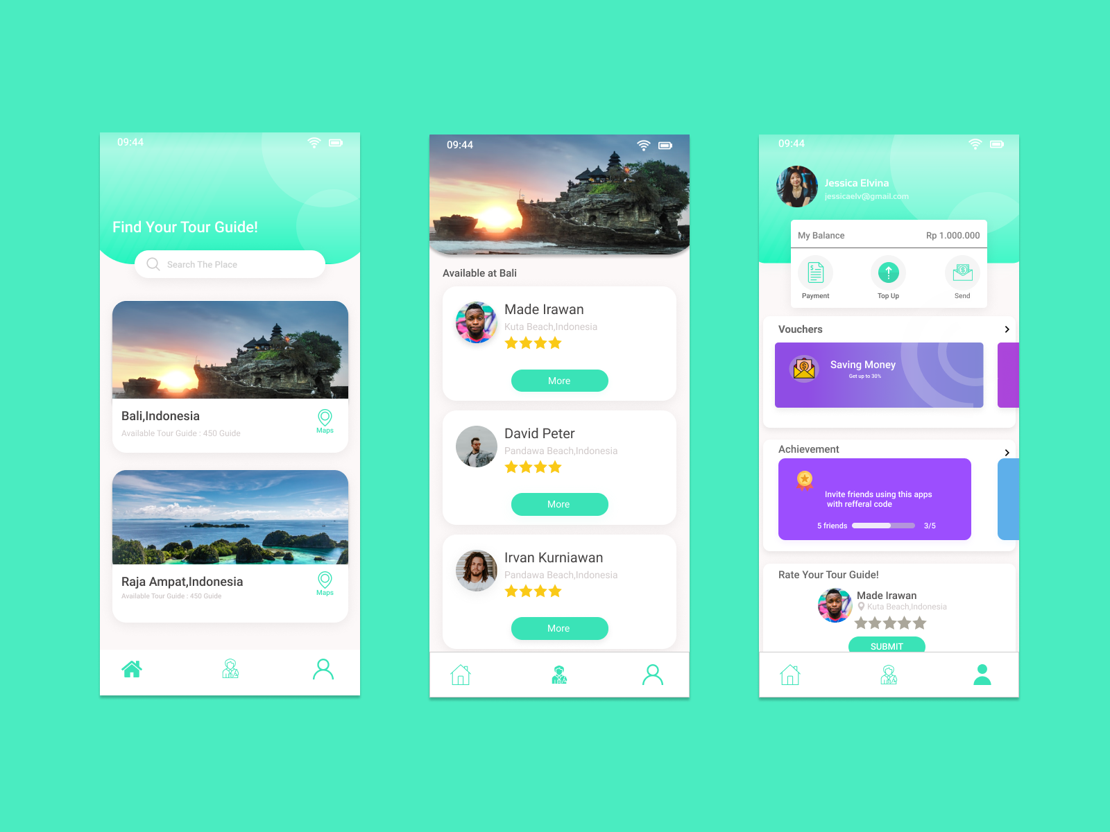 Tour Guide apps by Yacob Krisna🗿 on Dribbble