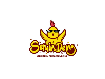 Logo for Chicken Fried Brand Logo animal branding cartoon chicken fast food food icon logo swag unique yellow