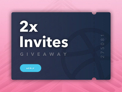 2 Dribbble Invites