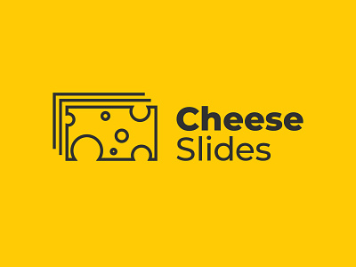 Cheese Slides Logo Design branding flat illustration logo logo design