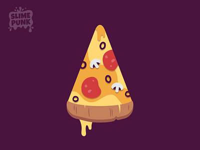 Vector Pizza Slice 2d 2d game art bread cafe cheese flat flat colours flat design food game asset game character icon illustrator mushroom pizza pizza slice unity vector vector illustration vectorart