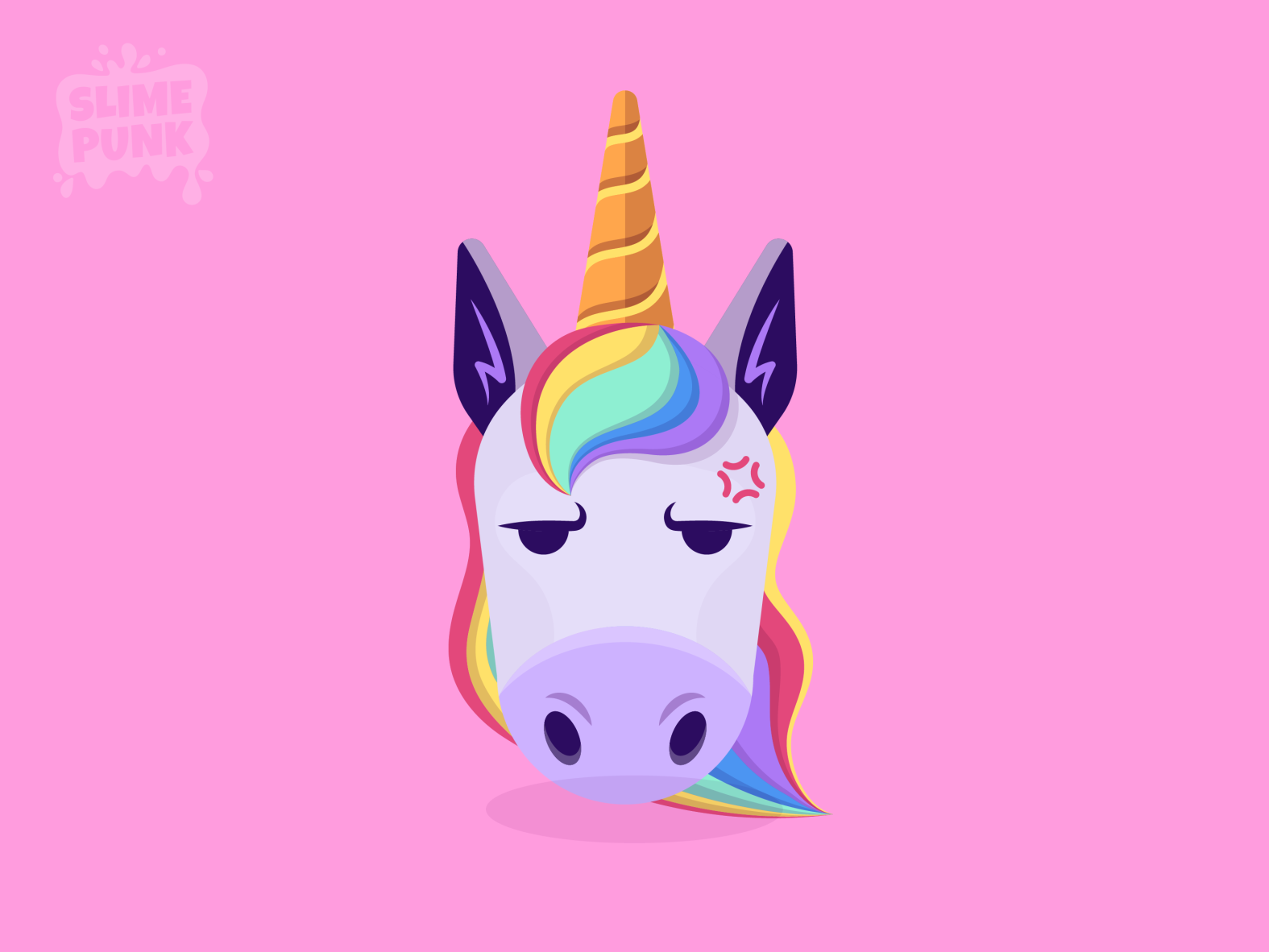 Vector Grumpy Unicorn by Strange Pocket on Dribbble