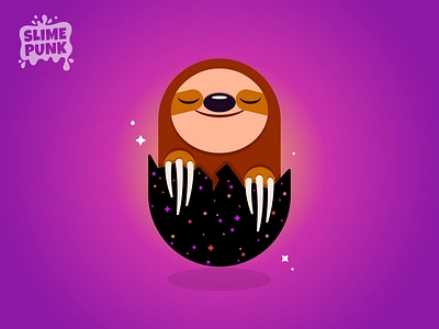 Sloth Vector Art 2d art 2d character animal animal art character character design galaxy game game assets illustration illustrator indie game indie game dev logo sloth sloth art unity vector vector art vector sloth