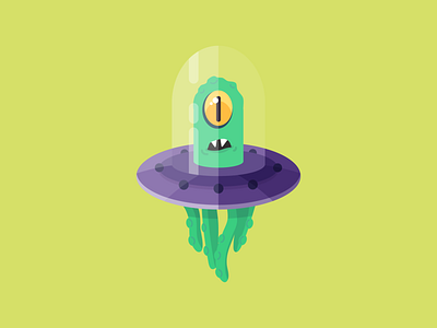 Flat Vector UFO