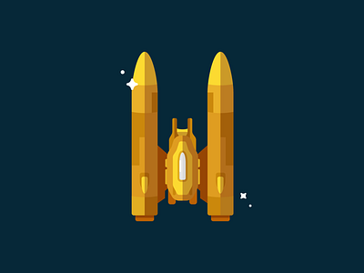 Flat Vector Gold Rocket character flat flat art flat icon game game art gold icon illustration illustrator indie game indie game dev rocket rocket logo shuttle space spaceship unity vector vectorart