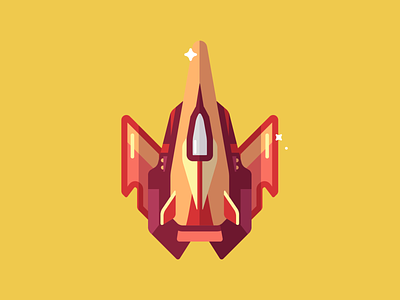Flat Vector Rocket character flat flat art flat icon game game art game assets icon illustration indiegame indiegamedev rocket shuttle space spaceship unity vector vectorart
