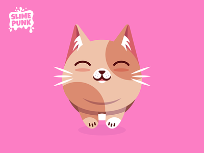 Flat Vector Cat animal art cat character cute design dog flat game game art game assets icon illustration kitten kitty pet pink vector