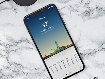 Weather App UI Design app app design design mobile mobile app design mobile design ui uidesign ux uxdesign