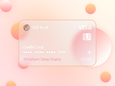 Bank Credit Card Design - Glass Morphism app design banking branding credit card creditcard design designs download glass glass. morphism glassy mobile morphism sdg shubham deep template design trending ui design uiux ux