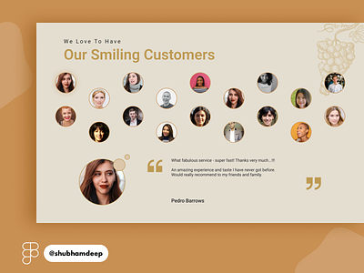 Customer Testimonial/Review Web Design