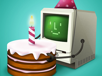 Happy Birthday Macintosh birthday happy mac macintosh navot old porat