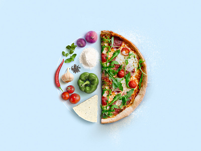 New Animation animation editor food landing page parallax pizza vegetables