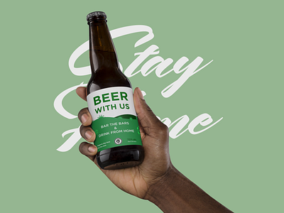 COVID-19 | Beer With Us alcohol alcohol branding beer beer branding beer label bottle brand design branding product design