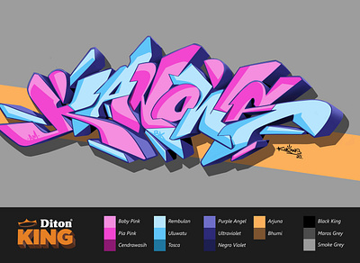 'KANOWS' Digital Graffiti graffiti graffiti digital illustration letters