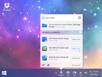 Dropbox Win Notification