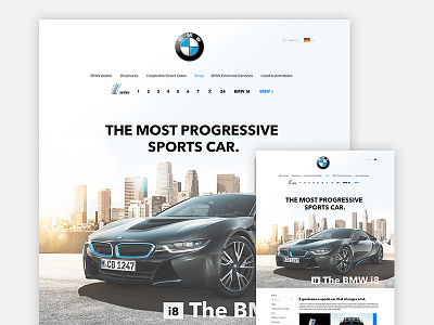 BMW website Re-design bmw car creative flat minimal redesign sports ui user experience user interface ux website