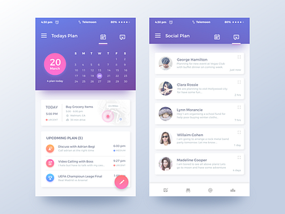 Qplanning App by Rifayet Uday on Dribbble