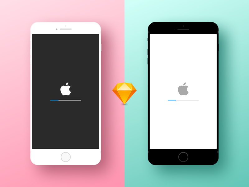 Freebie Minimal iPhone Device Mockup.