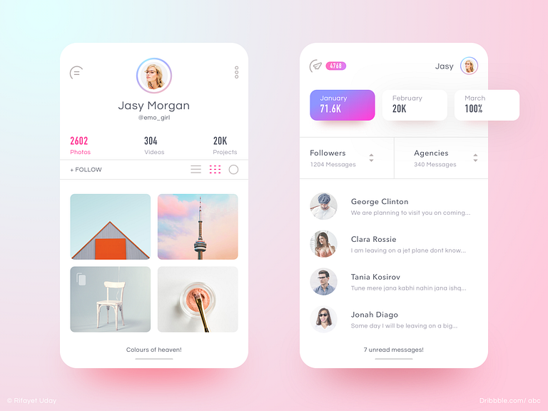 Zedian App Messaging filter by Rifayet Uday on Dribbble