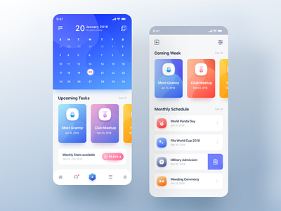 Calo App by Rifayet Uday on Dribbble
