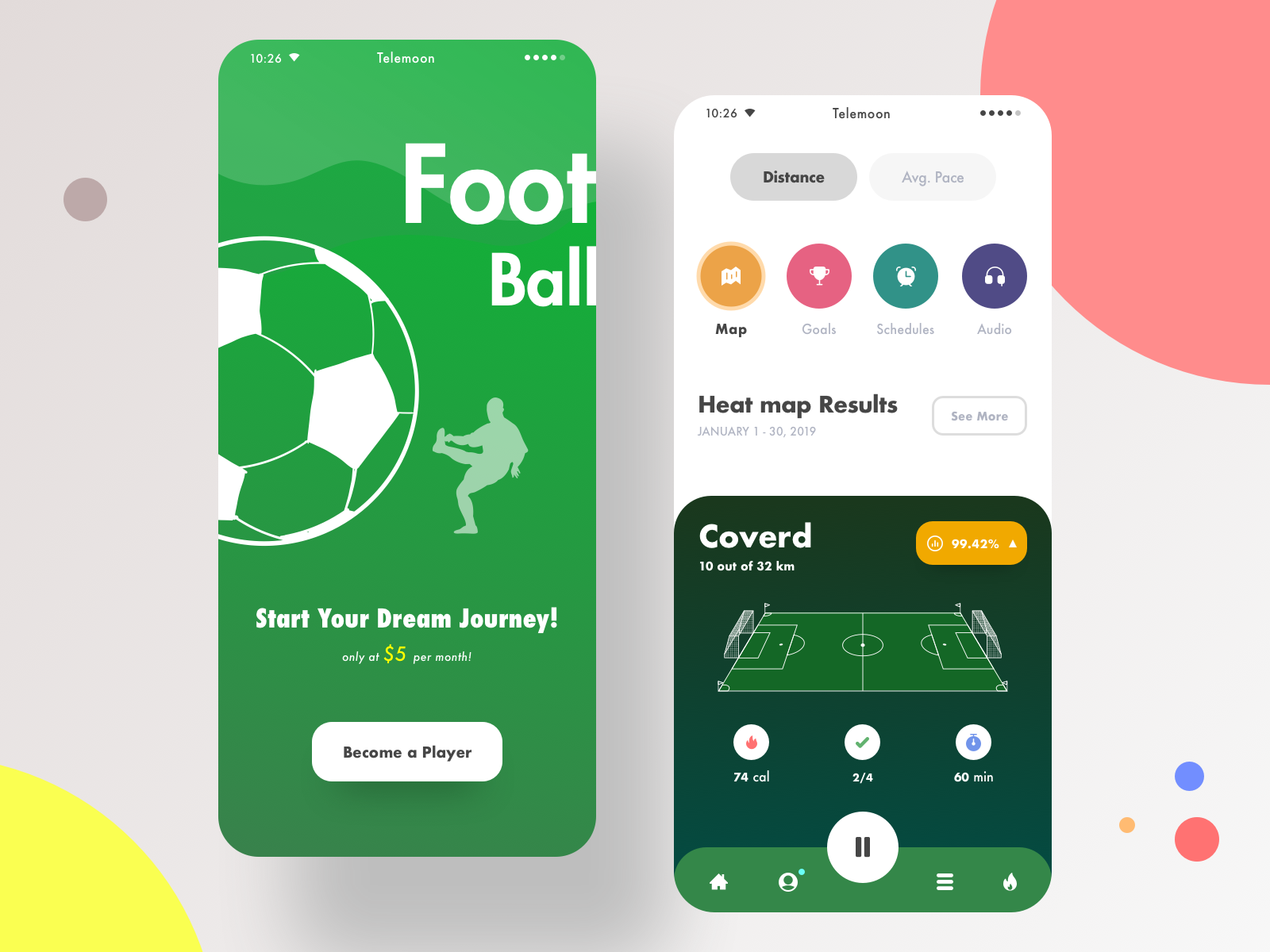 online sports app for football