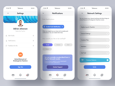 User Settings animation branding design art google google design google material design illustration ios app latest design material design mobile print product design saas design schedule app sketch typography 图标 应用 设计