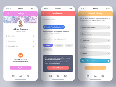 User Settings v2 animation branding design art google google design google material design illustration ios app latest design material design mobile print product design saas design schedule app sketch typography 图标 应用 设计