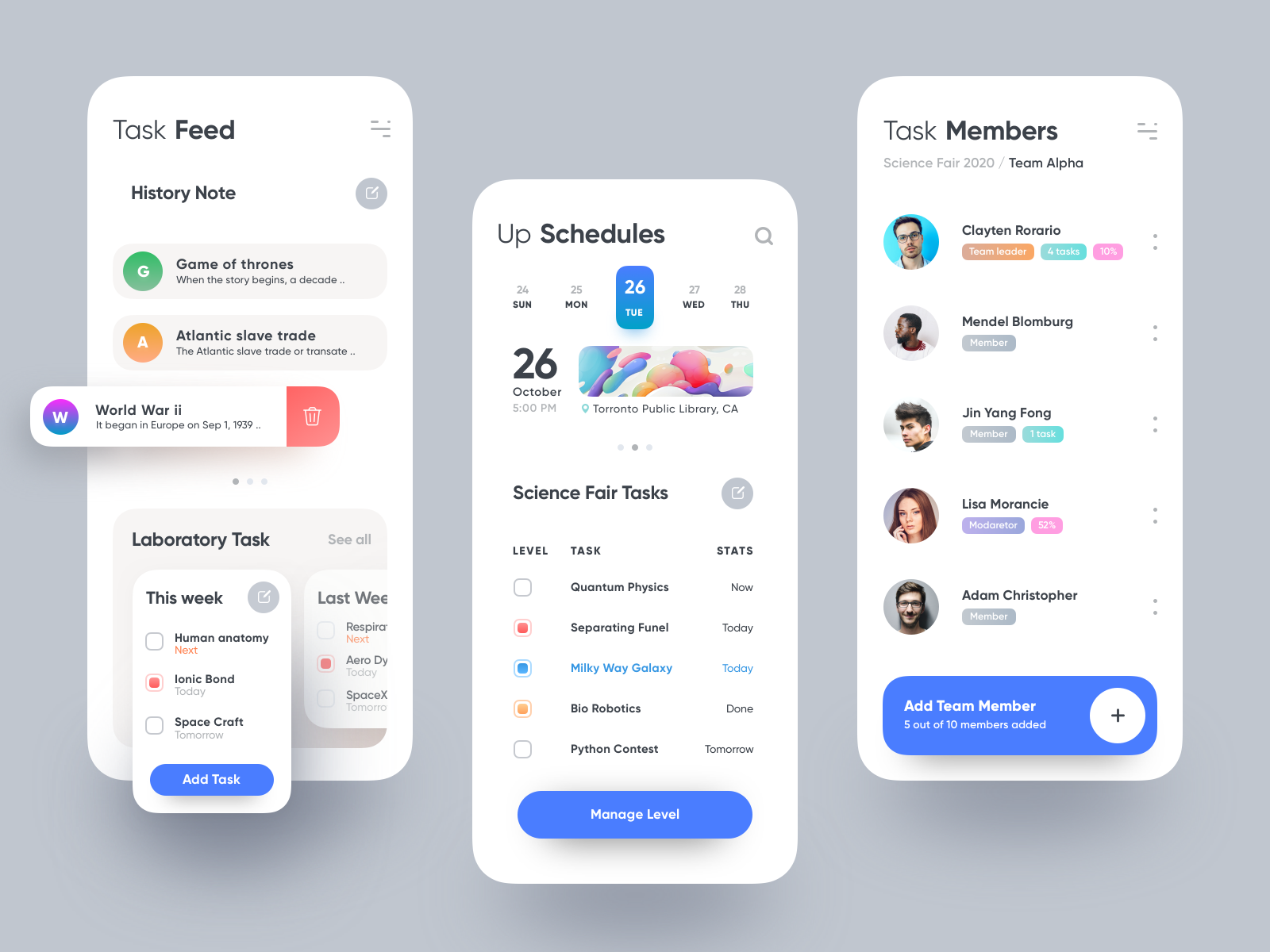 iTask App v2 by Rifayet Uday on Dribbble