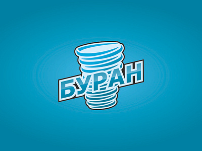 Hockey Club Buran concept logo branding design illustration logo vector