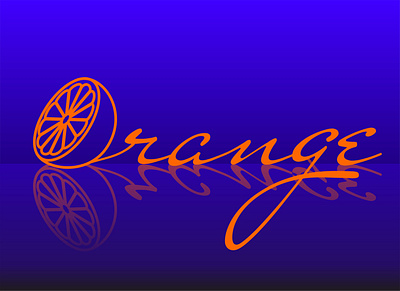 Orange! branding concept design illustration logo orange vector