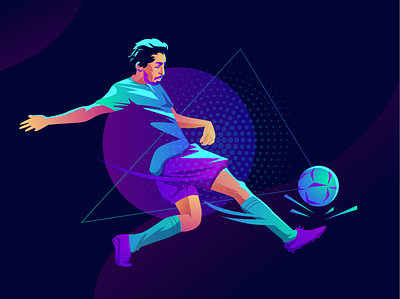 footbal app branding digital arts illustration logo sports design style styles typography ui ux vector vector illustration vectorart web